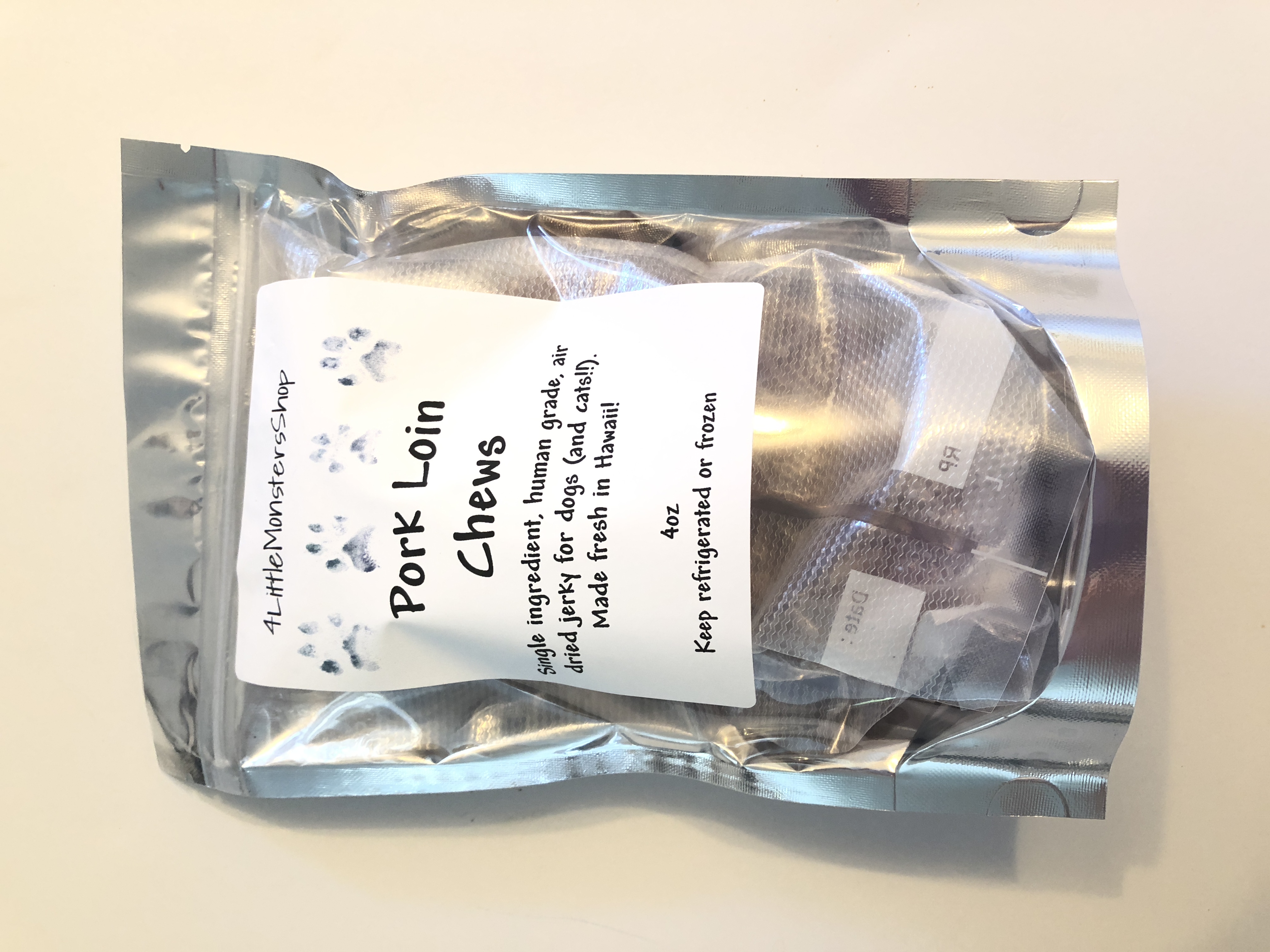 Pork Loin Chews -- 4 oz. bag Pork Loin Chews -- 4 oz. bag